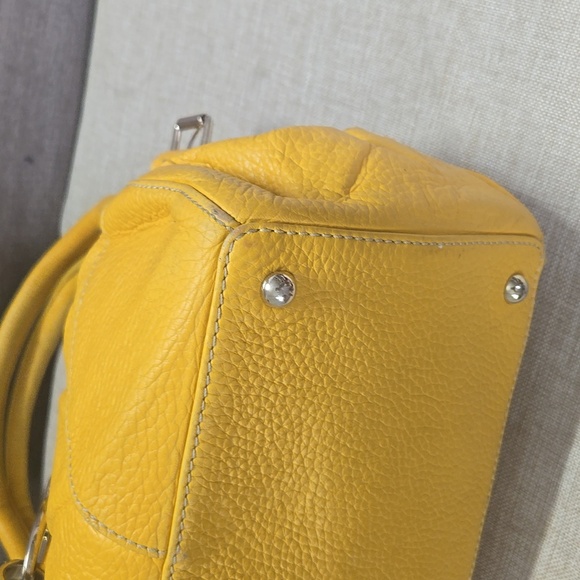 Dooney & Bourke Golden Yellow Pebble Leather Handbag - Picture 8 of 13